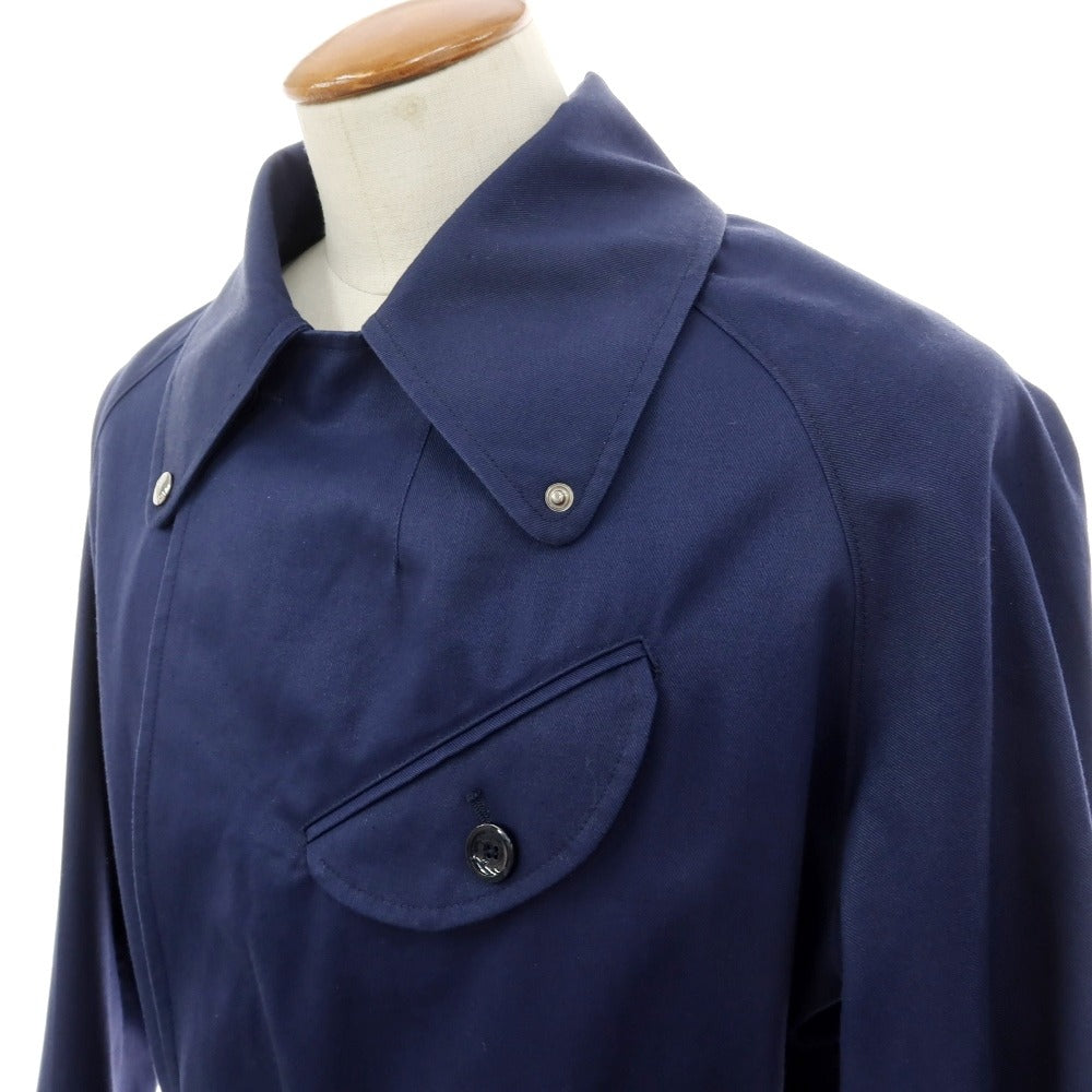 【中古】【未使用】ヘルノ Herno × Pierre-Louis Mascia コットンリネン ベルテッドコート ライトネイビー【サイズ46】【 状態ランクS 】【 メンズ 】