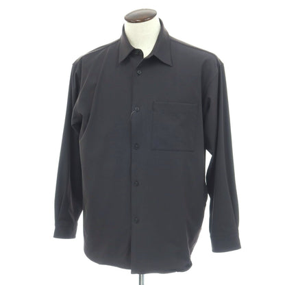 【中古】グリーンレーベルリラクシング green label relaxing FREELITCH ストレッチ ナイロポリエステル レギュラーカラー カジュアルシャツ チャコールグレー【サイズL】【 状態ランクB 】【 メンズ 】