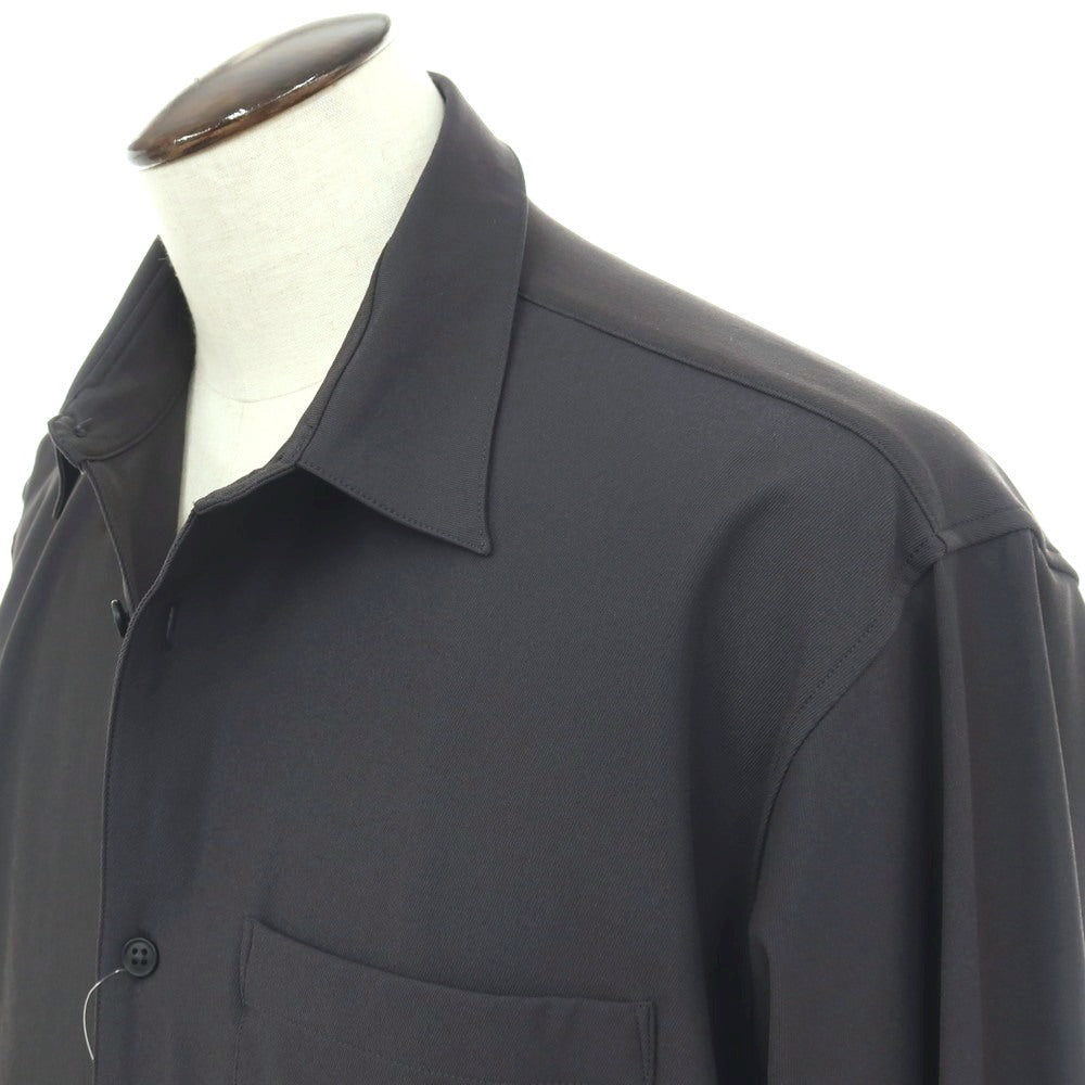 【中古】グリーンレーベルリラクシング green label relaxing FREELITCH ストレッチ ナイロポリエステル レギュラーカラー カジュアルシャツ チャコールグレー【サイズL】【 状態ランクB 】【 メンズ 】