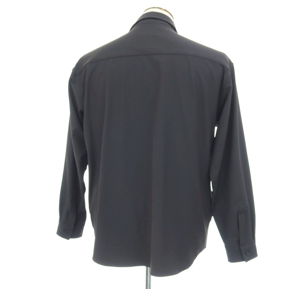 【中古】グリーンレーベルリラクシング green label relaxing FREELITCH ストレッチ ナイロポリエステル レギュラーカラー カジュアルシャツ チャコールグレー【サイズL】【 状態ランクB 】【 メンズ 】