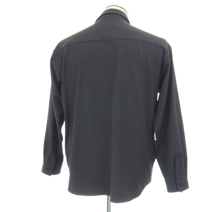 【中古】グリーンレーベルリラクシング green label relaxing FREELITCH ストレッチ ナイロポリエステル レギュラーカラー カジュアルシャツ チャコールグレー【サイズL】【 状態ランクB 】【 メンズ 】