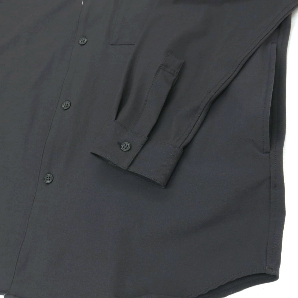 【中古】グリーンレーベルリラクシング green label relaxing FREELITCH ストレッチ ナイロポリエステル レギュラーカラー カジュアルシャツ チャコールグレー【サイズL】【 状態ランクB 】【 メンズ 】