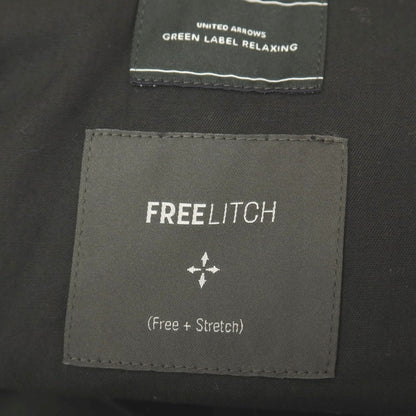 【中古】グリーンレーベルリラクシング green label relaxing FREELITCH ストレッチ ナイロンポリエステル イージースラックスパンツ チャコールグレー系【サイズL】【 状態ランクB 】【 メンズ 】