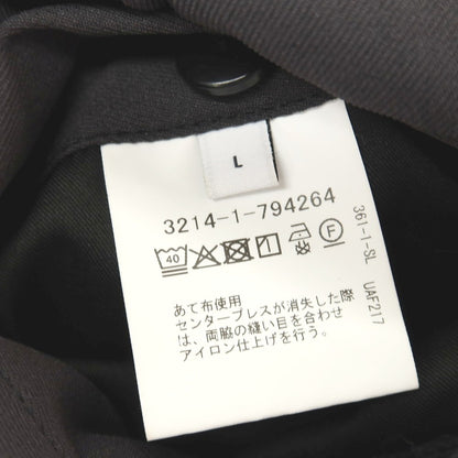 【中古】グリーンレーベルリラクシング green label relaxing FREELITCH ストレッチ ナイロンポリエステル イージースラックスパンツ チャコールグレー系【サイズL】【 状態ランクB 】【 メンズ 】