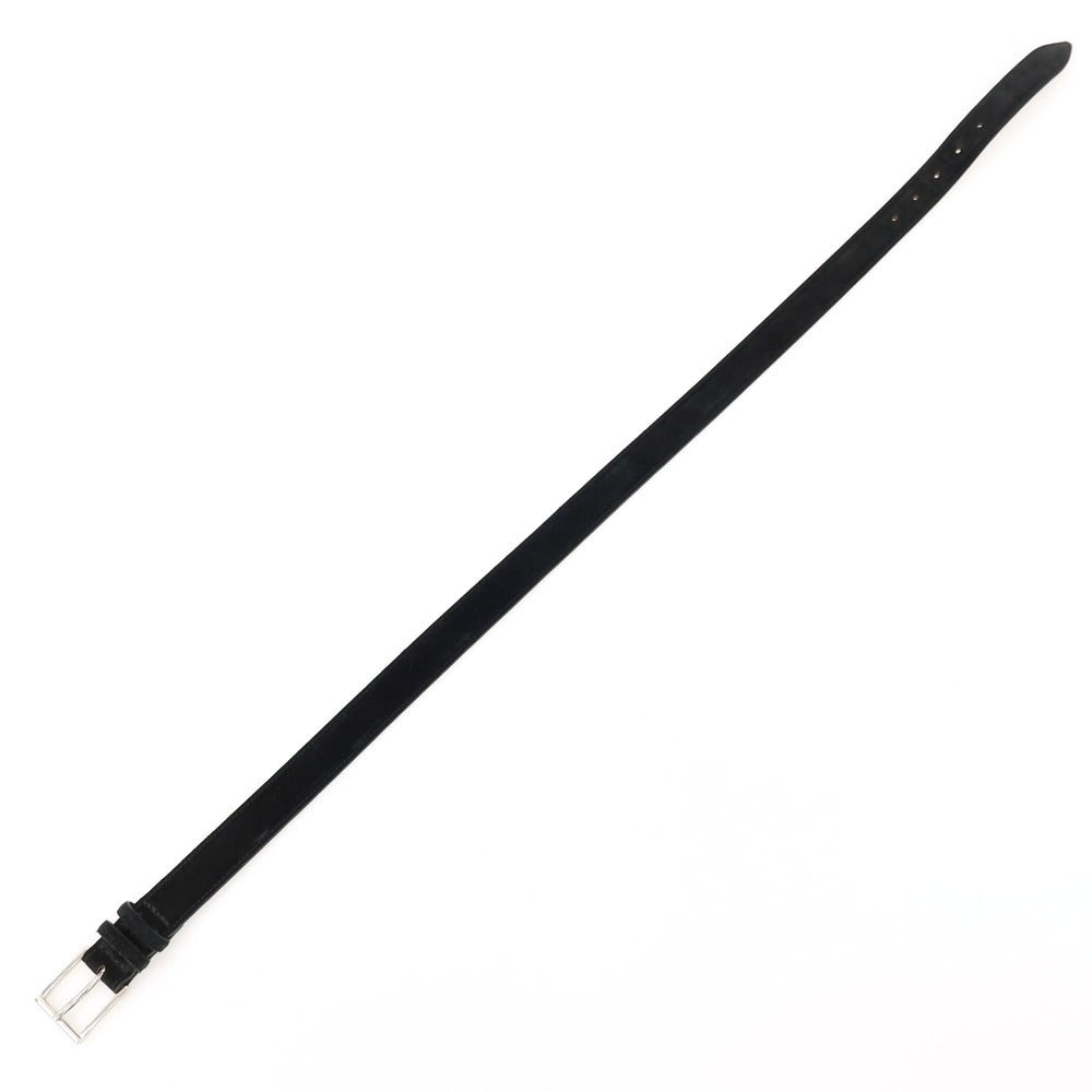 【中古】オルチアーニ ORCIANI スエード レザー ベルト ブラックxシルバー【サイズ85】【 状態ランクB 】【 メンズ 】