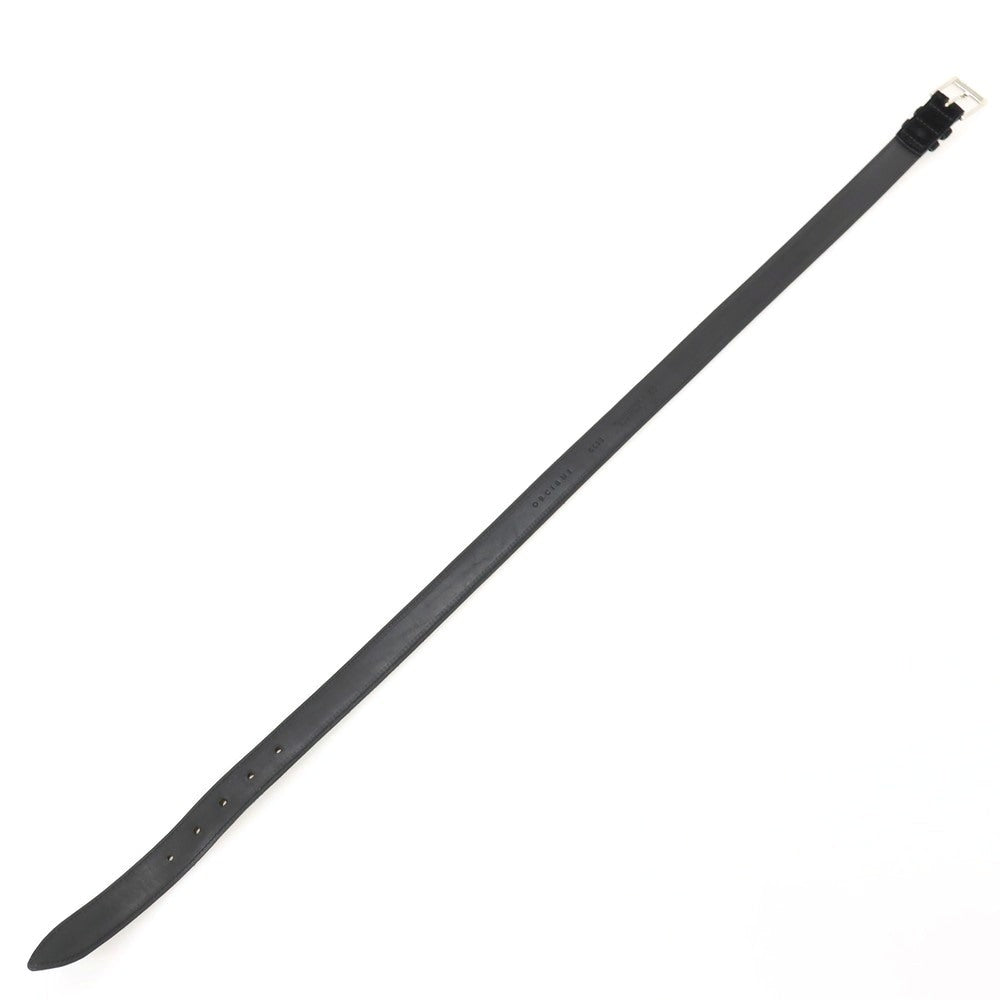 【中古】オルチアーニ ORCIANI スエード レザー ベルト ブラックxシルバー【サイズ85】【 状態ランクB 】【 メンズ 】