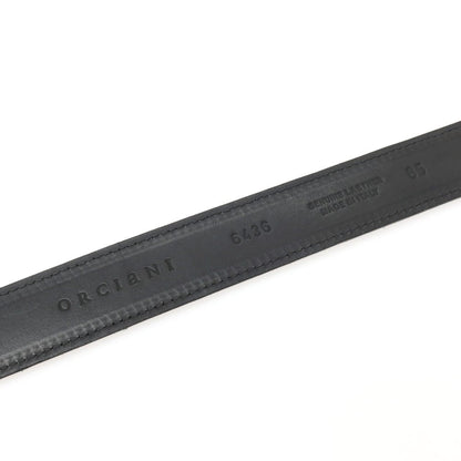 【中古】オルチアーニ ORCIANI スエード レザー ベルト ブラックxシルバー【サイズ85】【 状態ランクB 】【 メンズ 】