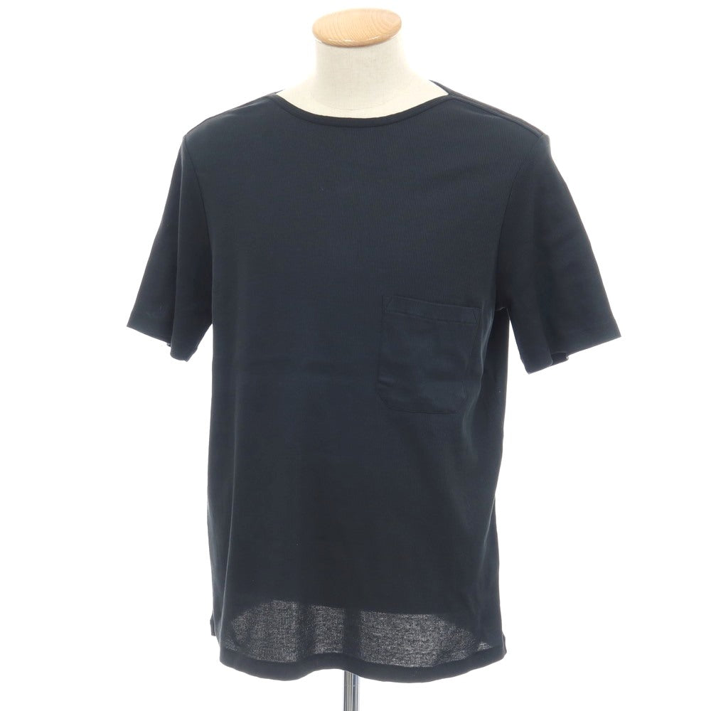 【中古】ルメール LEMAIRE × SUNSPEL コットン リブ 半袖ポケットTシャツ ダークネイビー【サイズXS】【 状態ランクB 】【 メンズ 】