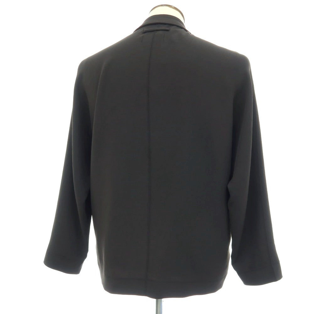 【中古】ユナイテッドアローズ UNITED ARROWS by DAISUKE OBANA ポリエステル ボタンレス カジュアルジャケット チャコールグレー【サイズL】【 状態ランクB 】【 メンズ 】
