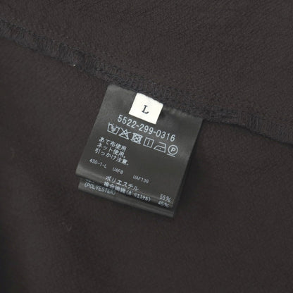 【中古】ユナイテッドアローズ UNITED ARROWS by DAISUKE OBANA ポリエステル ボタンレス カジュアルジャケット チャコールグレー【サイズL】【 状態ランクB 】【 メンズ 】
