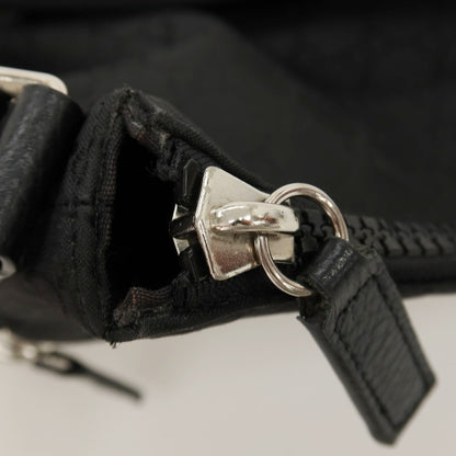 【中古】グッチ GUCCI 449184 GG柄 ナイロン レザー ショルダーバッグ ブラック【 状態ランクB 】【 メンズ 】