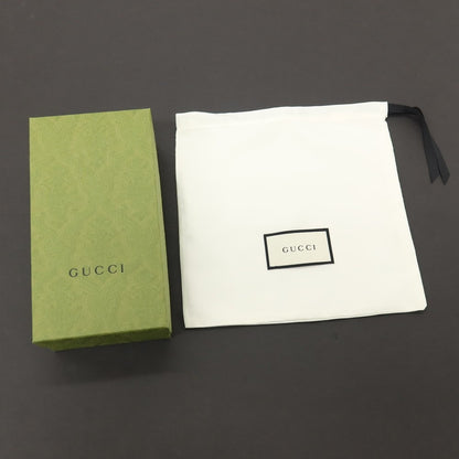 【中古】グッチ GUCCI レザー GG柄 ラウンドファスナー 長財布 ネイビー【 状態ランクB 】【 メンズ 】
