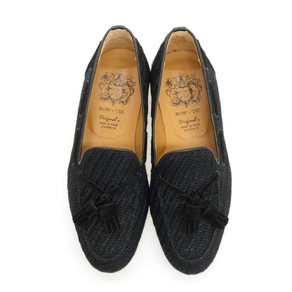 【中古】ボウタイ BOW-TIE PARKER ジュート系 タッセルローファー ブラック【サイズ5】【 状態ランクB 】【 メンズ 】