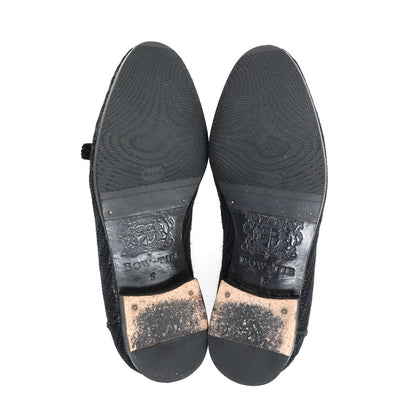 【中古】ボウタイ BOW-TIE PARKER ジュート系 タッセルローファー ブラック【サイズ5】【 状態ランクB 】【 メンズ 】