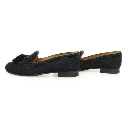 【中古】ボウタイ BOW-TIE PARKER ジュート系 タッセルローファー ブラック【サイズ5】【 状態ランクB 】【 メンズ 】