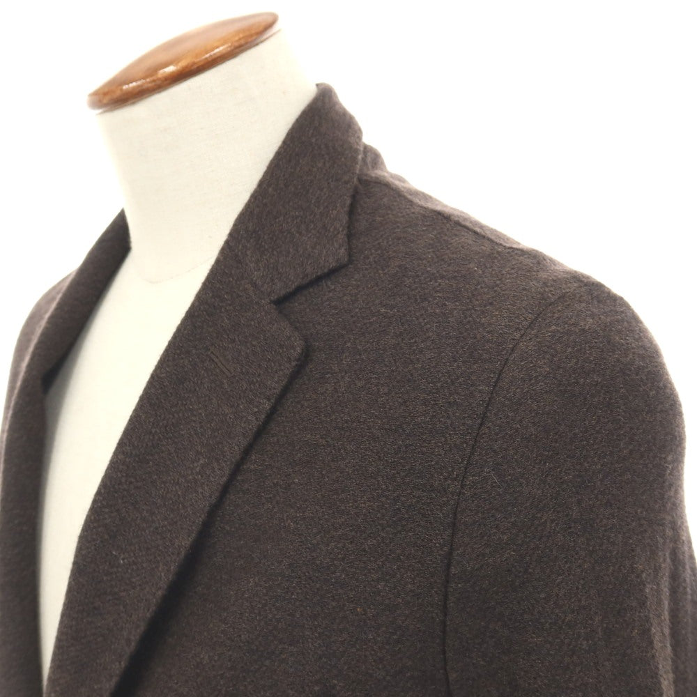 【中古】バルバ BARBA TOMORROWLAND別注 ウールコットン 2B カジュアルジャケット ブラウン【サイズ46】【 状態ランクB 】【 メンズ 】