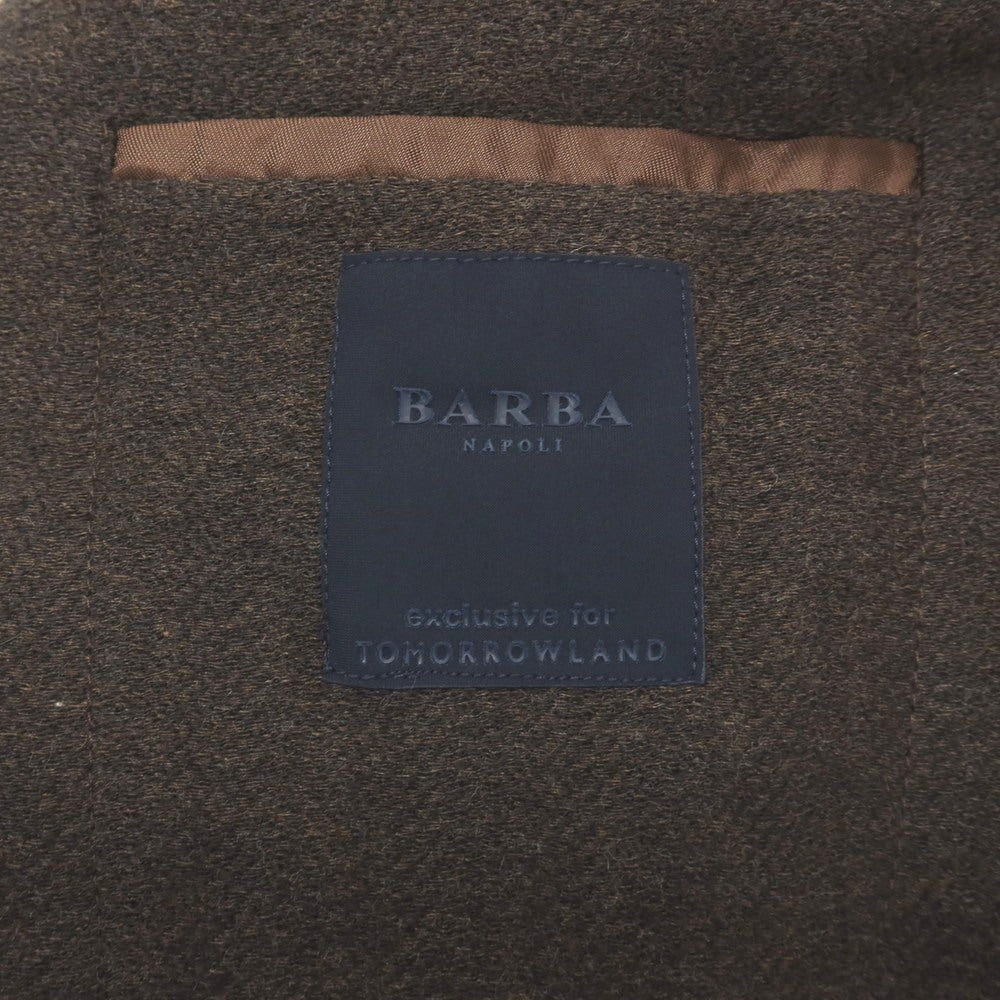 【中古】バルバ BARBA TOMORROWLAND別注 ウールコットン 2B カジュアルジャケット ブラウン【サイズ46】【 状態ランクB 】【 メンズ 】