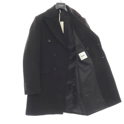 【新品】ガウディ GAUDI ポリエステル ダブルブレストコート ブラック【サイズ50】【 状態ランクN 】【 メンズ 】