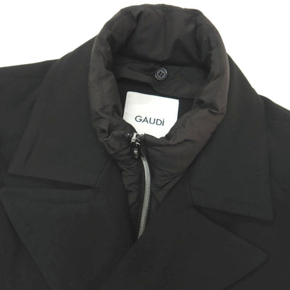 【新品】ガウディ GAUDI ポリエステルレーヨンポリウレタン 中綿入り ピーコート ブラック【サイズL】【 状態ランクN 】【 メンズ 】