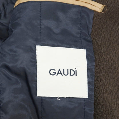 【新品】ガウディ GAUDI ポリエステルアクリルレーヨン 中綿入り チェスターフィールドコート ダークグレー【サイズ50】【 状態ランクN 】【 メンズ 】