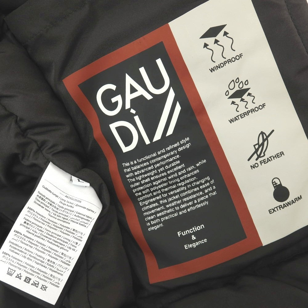 【新品】ガウディ GAUDI ポリエステル 中綿入り フーデッドコート オフホワイト【サイズL】【 状態ランクN 】【 メンズ 】