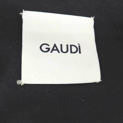 【新品アウトレット】ガウディ GAUDI ポリエステルレーヨンポリウレタン 中綿入り ダブルジップブルゾン ダークネイビー【サイズS】【 状態ランクN- 】【 メンズ 】