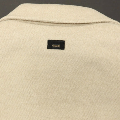 【新品】ガウディ GAUDI ポリエステルレーヨン ジップアップブルゾン ベージュ【サイズL】【 状態ランクN 】【 メンズ 】