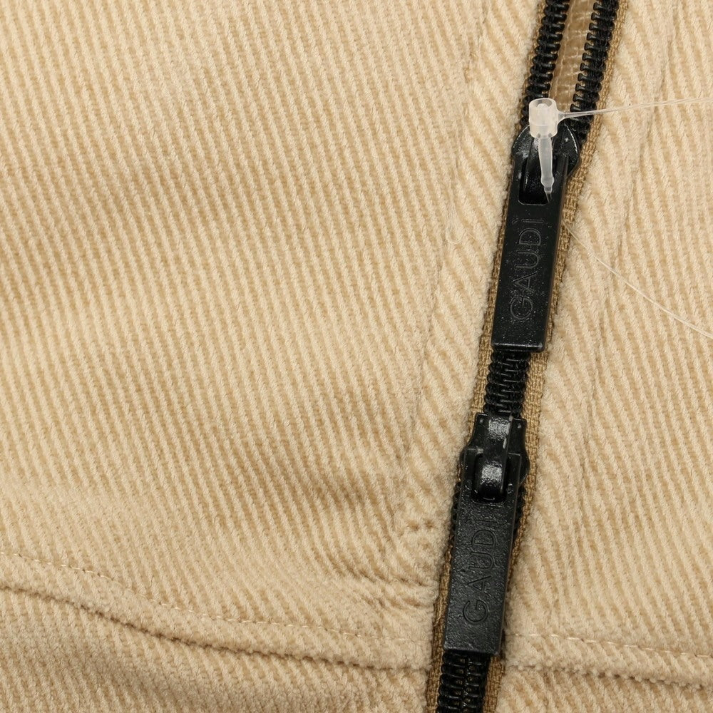 【新品】ガウディ GAUDI ポリエステルポリウレタン スイングトップ ベージュ【サイズL】【 状態ランクN 】【 メンズ 】