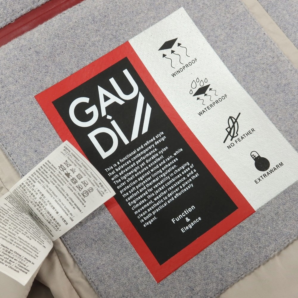 【新品】ガウディ GAUDI ウールポリエステルナイロン ブルゾン ライトグレー【サイズL】【 状態ランクN 】【 メンズ 】