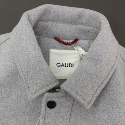 【新品】ガウディ GAUDI ウールポリエステルナイロン ブルゾン ライトグレー【サイズL】【 状態ランクN 】【 メンズ 】
