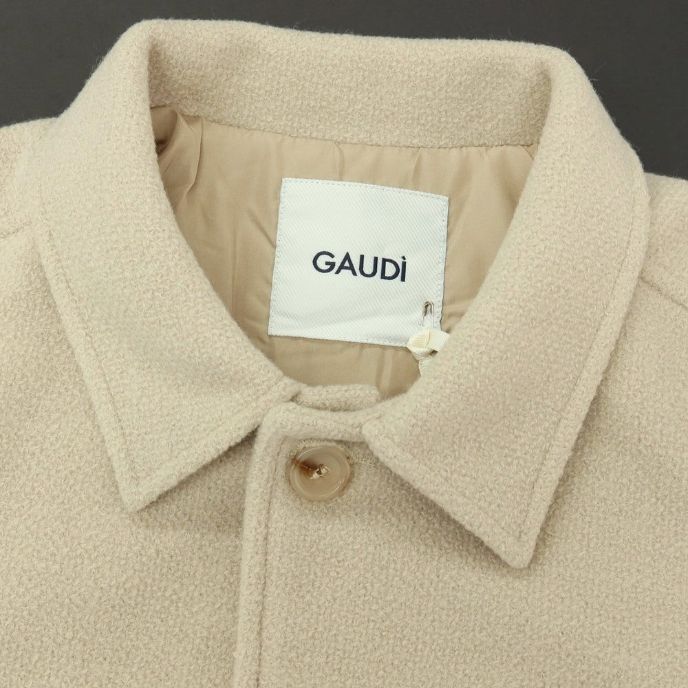 【新品】ガウディ GAUDI ポリエステルアクリルウール 中綿入り ブルゾン ベージュ【サイズ50】【 状態ランクN 】【 メンズ 】