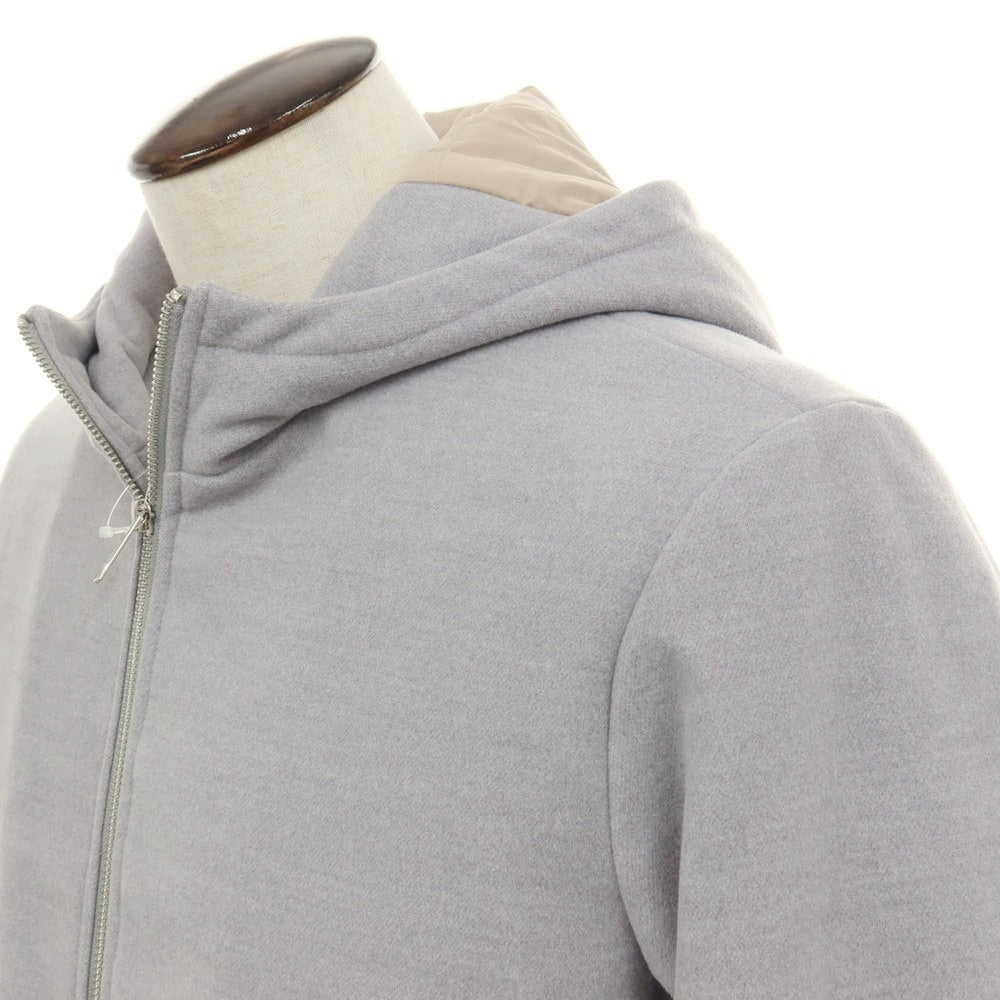 【新品】ガウディ GAUDI ポリエステルレーヨンポリウレタン フーデッド 中綿ブルゾン グレー【サイズL】【 状態ランクN 】【 メンズ 】
