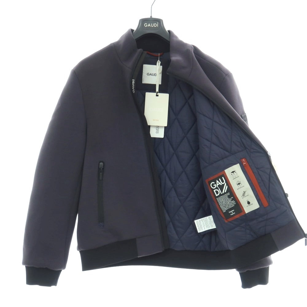 【新品】ガウディ GAUDI ポリエステルレーヨンポリウレタン ダンボールニット 中綿ブルゾン ネイビー【サイズL】【 状態ランクN 】【 メンズ 】