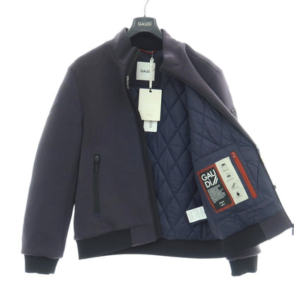 【新品】ガウディ GAUDI ポリエステルレーヨンポリウレタン ダンボールニット 中綿ブルゾン ネイビー【サイズL】【 状態ランクN 】【 メンズ 】
