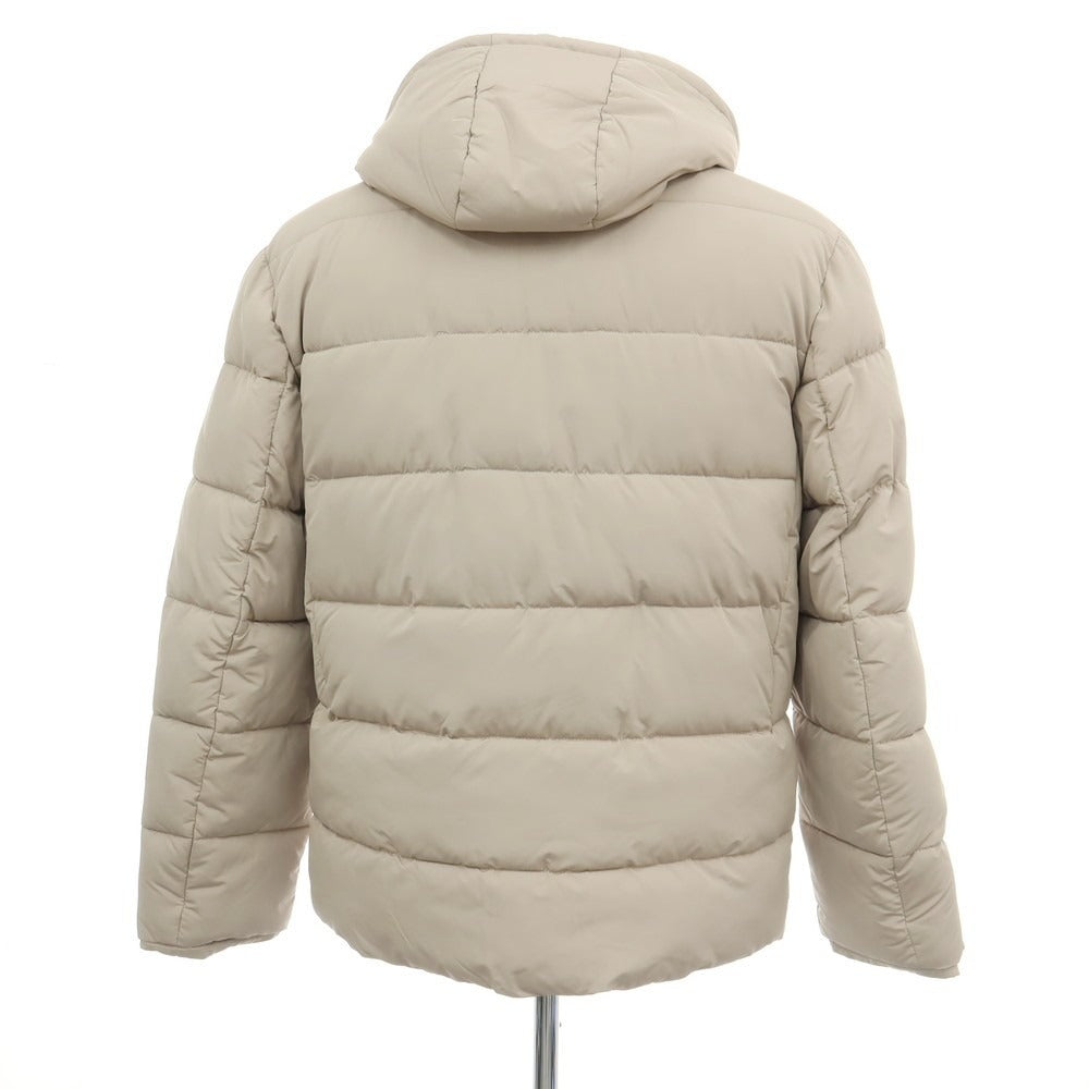【新品】ガウディ GAUDI ポリエステル フーデッド 中綿ブルゾン ベージュ【サイズL】【 状態ランクN 】【 メンズ 】