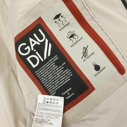 【新品】ガウディ GAUDI ポリエステル フーデッド 中綿ブルゾン ベージュ【サイズL】【 状態ランクN 】【 メンズ 】