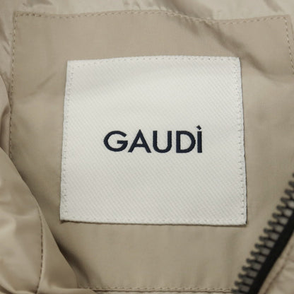【新品】ガウディ GAUDI ポリエステル フーデッド 中綿ブルゾン ベージュ【サイズL】【 状態ランクN 】【 メンズ 】