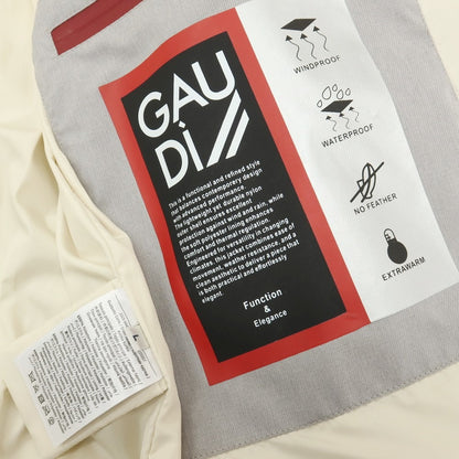 【新品】ガウディ GAUDI ポリエステル フーデッド 中綿ブルゾン グレー【サイズL】【 状態ランクN 】【 メンズ 】