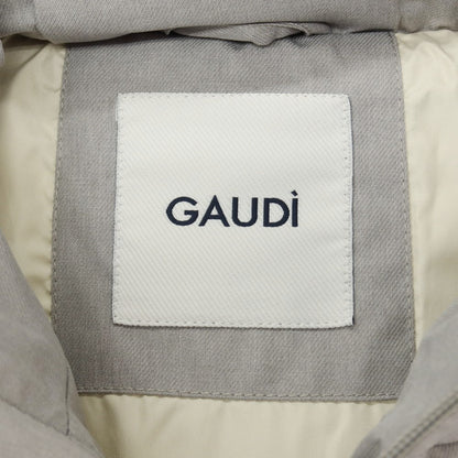 【新品】ガウディ GAUDI ポリエステル フーデッド 中綿ブルゾン グレー【サイズL】【 状態ランクN 】【 メンズ 】