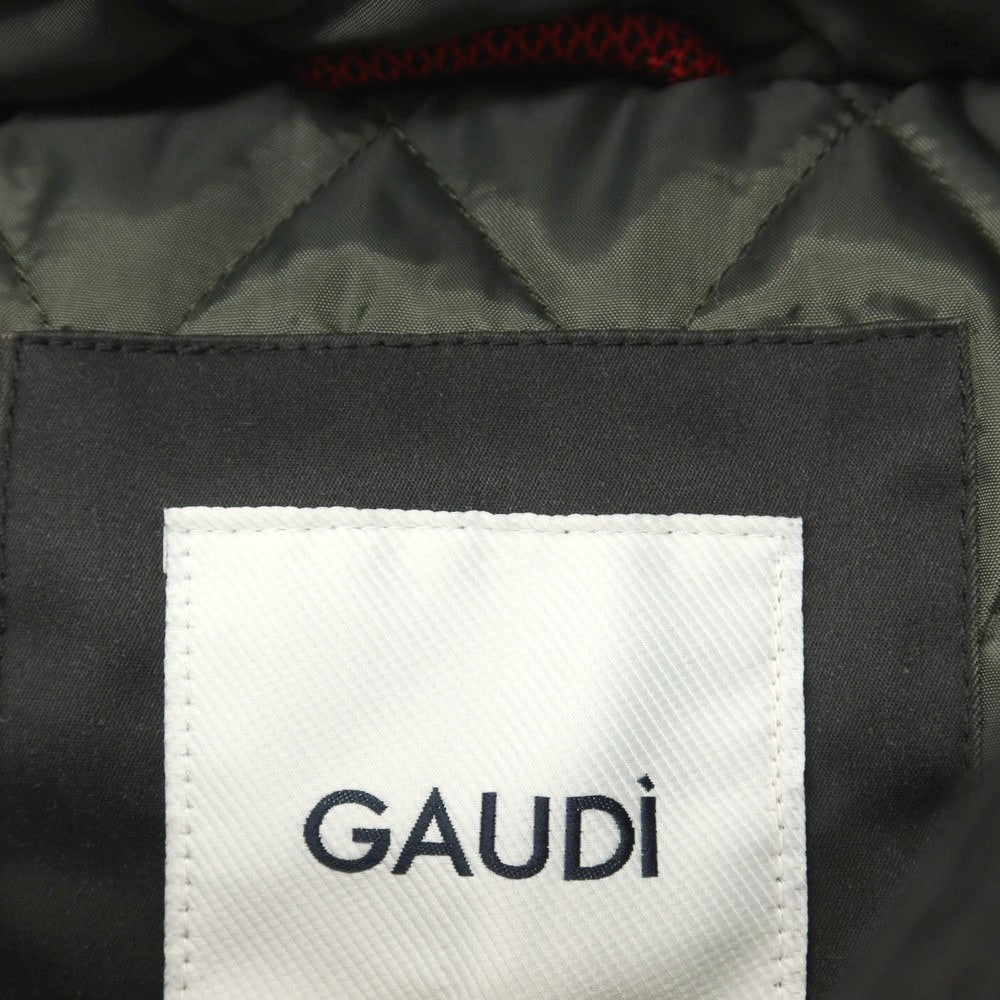 【新品アウトレット】ガウディ GAUDI ポリエステル 中綿入り フーデッドコート グレー【サイズL】【 状態ランクN- 】【 メンズ 】