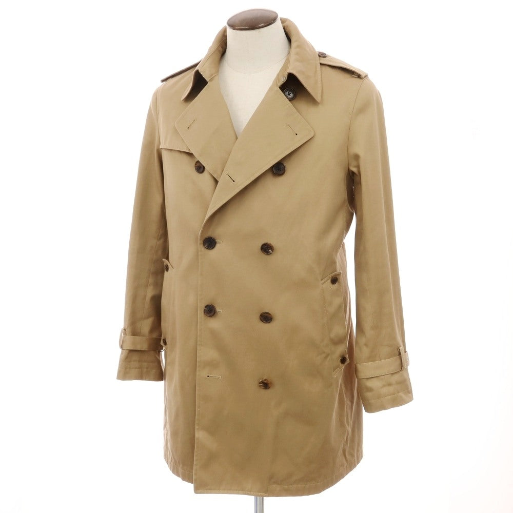 【中古】ユナイテッドアローズ UNITED ARROWS コットン トレンチコート ダークベージュ【サイズL】【 状態ランクB 】【 メンズ 】