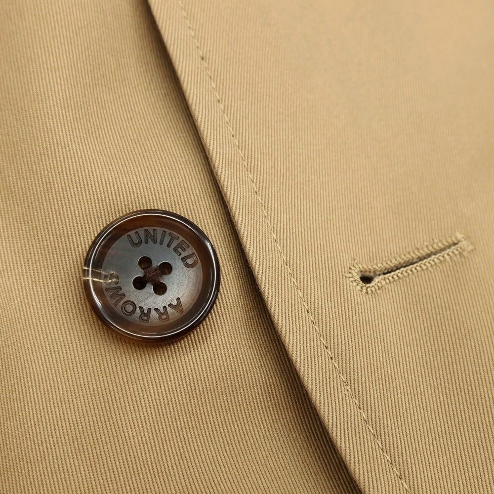 【中古】ユナイテッドアローズ UNITED ARROWS コットン トレンチコート ダークベージュ【サイズL】【 状態ランクB 】【 メンズ 】