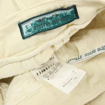【中古】アントレアミ ENTRE AMIS ストレッチ ツイルコットン カジュアルスラックスパンツ クリーム【サイズ31】【 状態ランクC 】【 メンズ 】