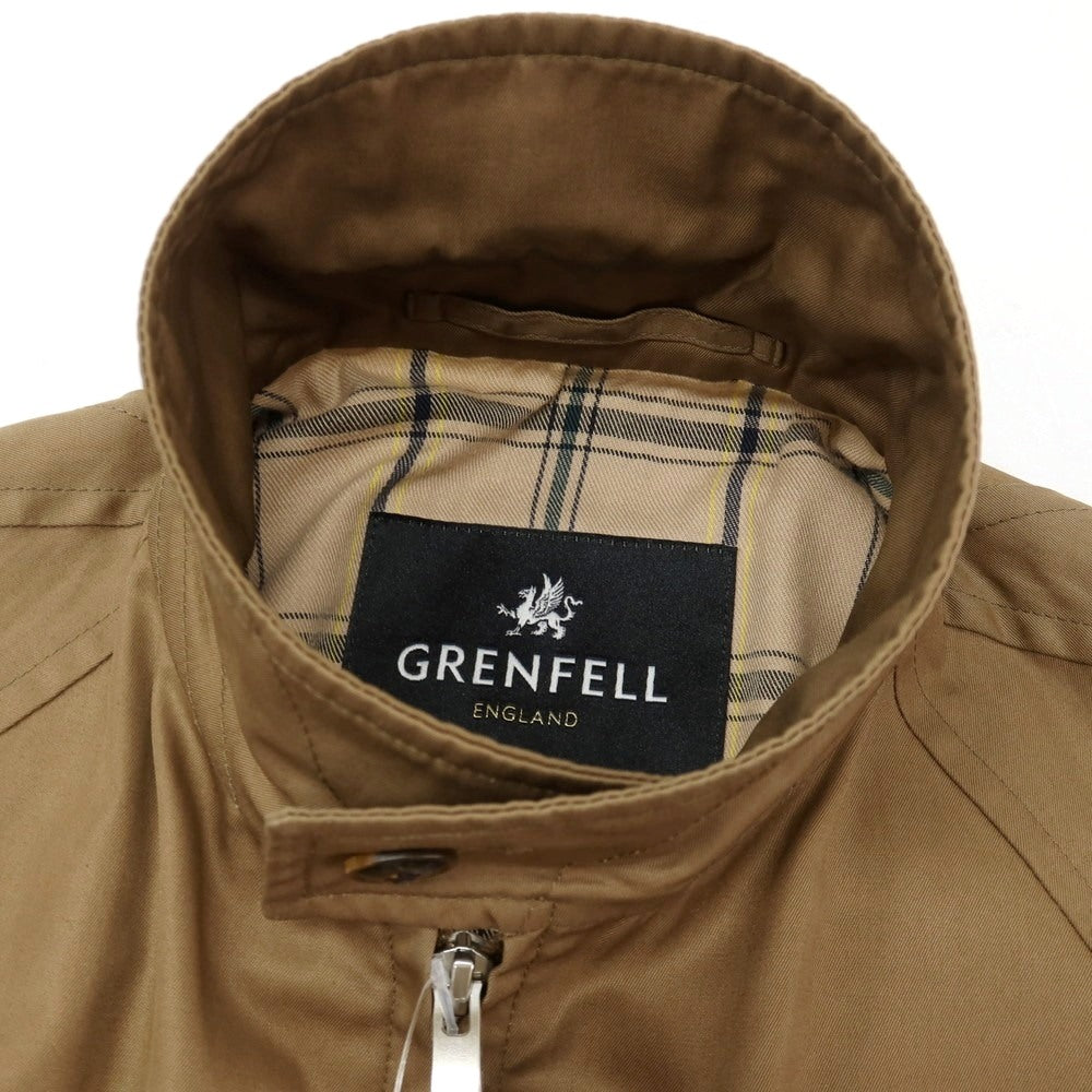 【中古】グレンフェル GRENFELL コットン ダブルジップ スイングトップ カーキブラウン【サイズ36】【 状態ランクC 】【 メンズ 】