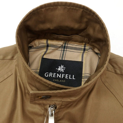 【中古】グレンフェル GRENFELL コットン ダブルジップ スイングトップ カーキブラウン【サイズ36】【 状態ランクC 】【 メンズ 】