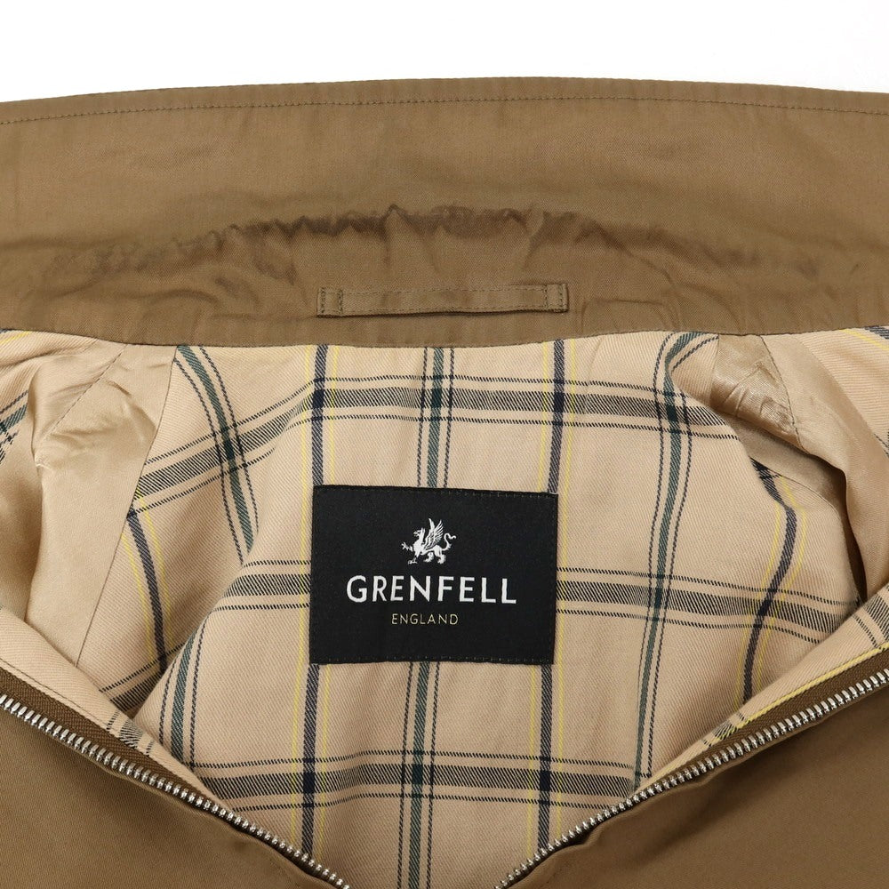 【中古】グレンフェル GRENFELL コットン ダブルジップ スイングトップ カーキブラウン【サイズ36】【 状態ランクC 】【 メンズ 】