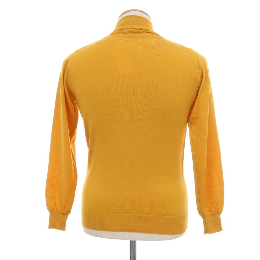 【中古】グランサッソ GRAN SASSO ウール プルオーバーニット イエローオレンジ【サイズ44】【 状態ランクB 】【 メンズ 】