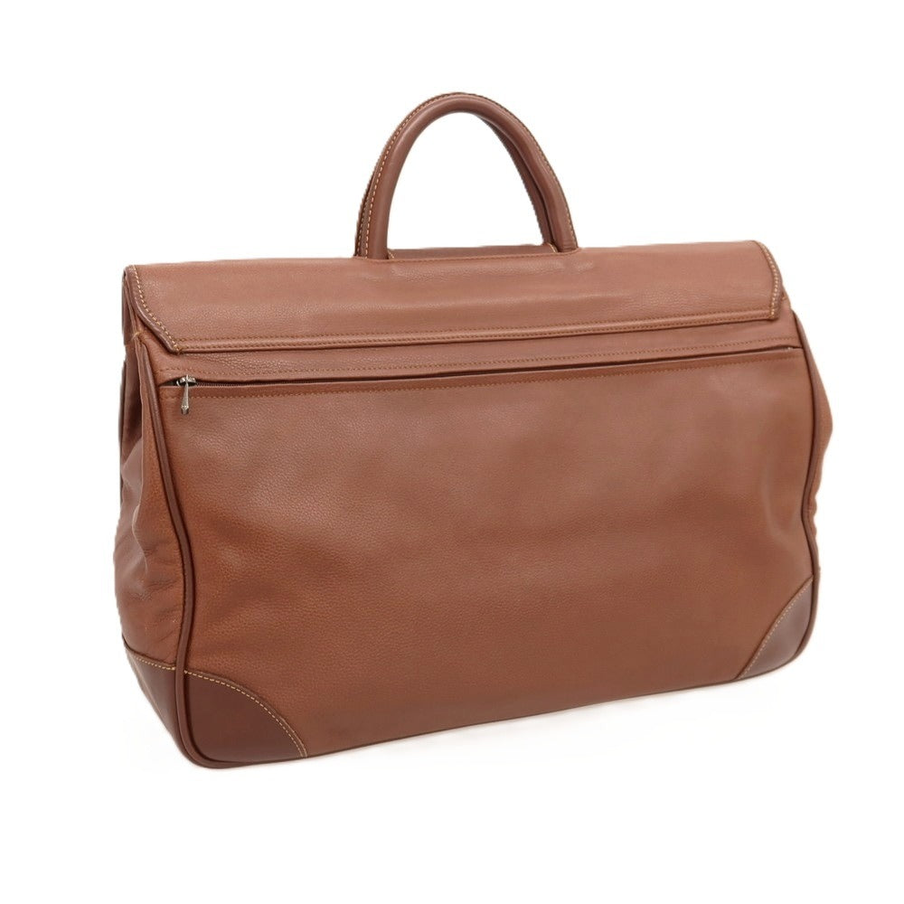 【中古】ロンシャン Longchamp レザー ボストンバッグ ブラウン【 状態ランクB 】【 メンズ 】