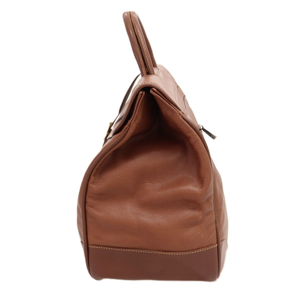 【中古】ロンシャン Longchamp レザー ボストンバッグ ブラウン【 状態ランクB 】【 メンズ 】