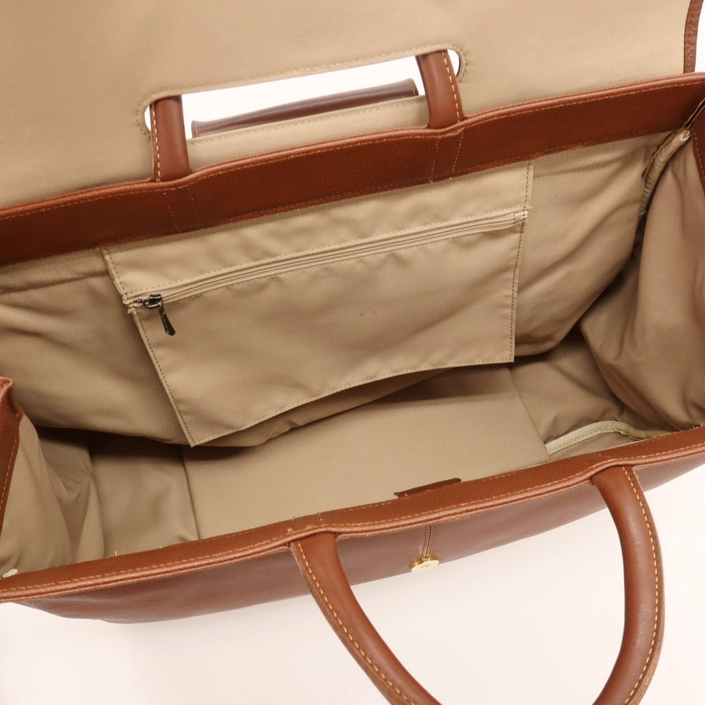【中古】ロンシャン Longchamp レザー ボストンバッグ ブラウン【 状態ランクB 】【 メンズ 】